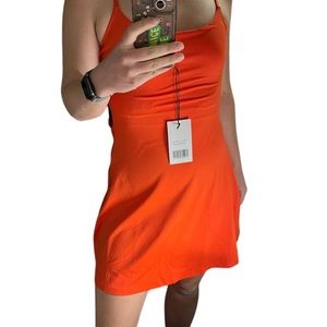 NWT girlfriend collective Naomi Workout Dress size Large in Racer Red NEW*